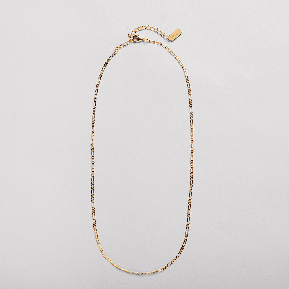 AC - Figaro chain, 18K gold plated, 40 + 5CM