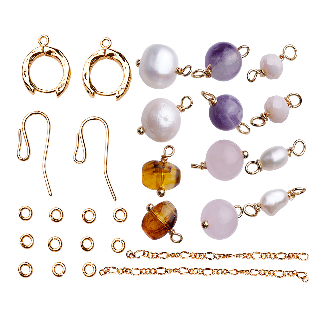 Brown Noise necklace - Jewelry parts for 1 piece of jewelry
