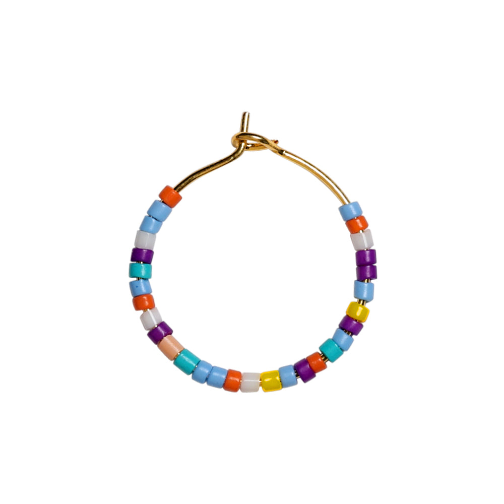 Hoops - 20 mm, 18K gold-plated, 1 pair