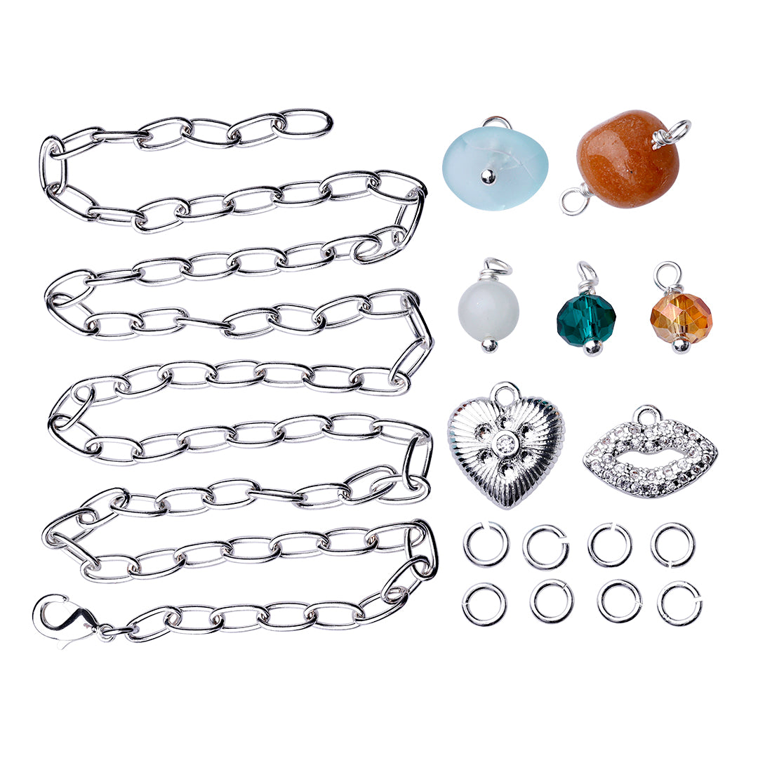 Brown Noise necklace - Jewelry parts for 1 piece of jewelry