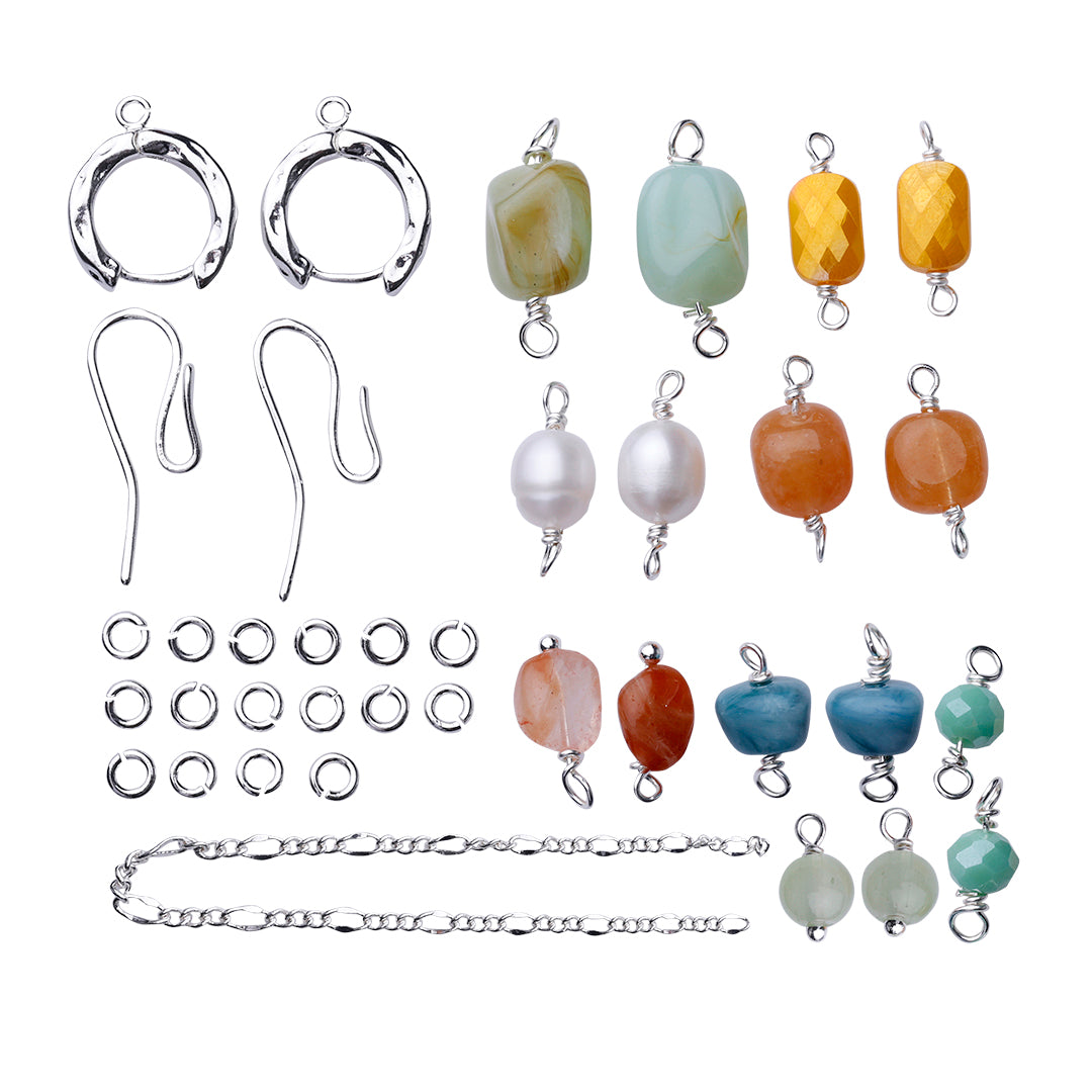 Brown Noise necklace - Jewelry parts for 1 piece of jewelry