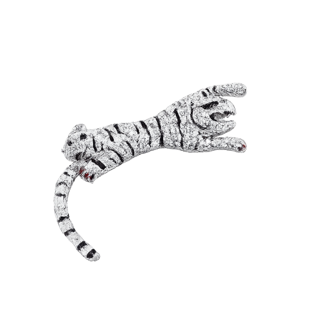 Sølv Tiger, broche