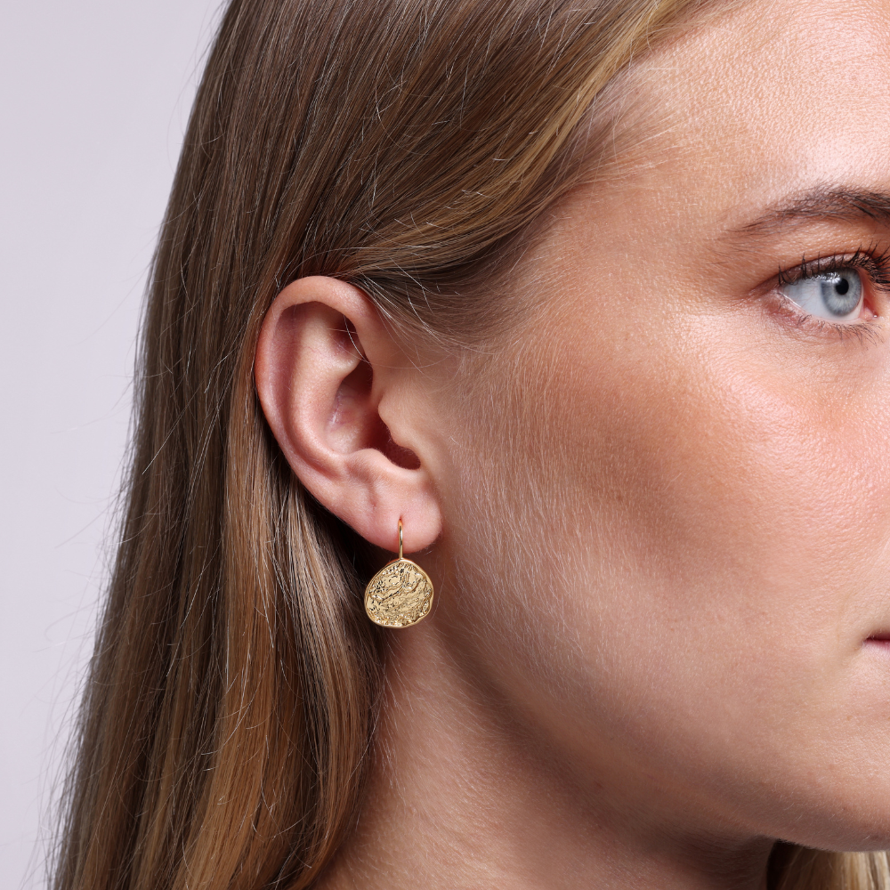 Bornholm Earhook, 18K Goldplated, Ø8MM