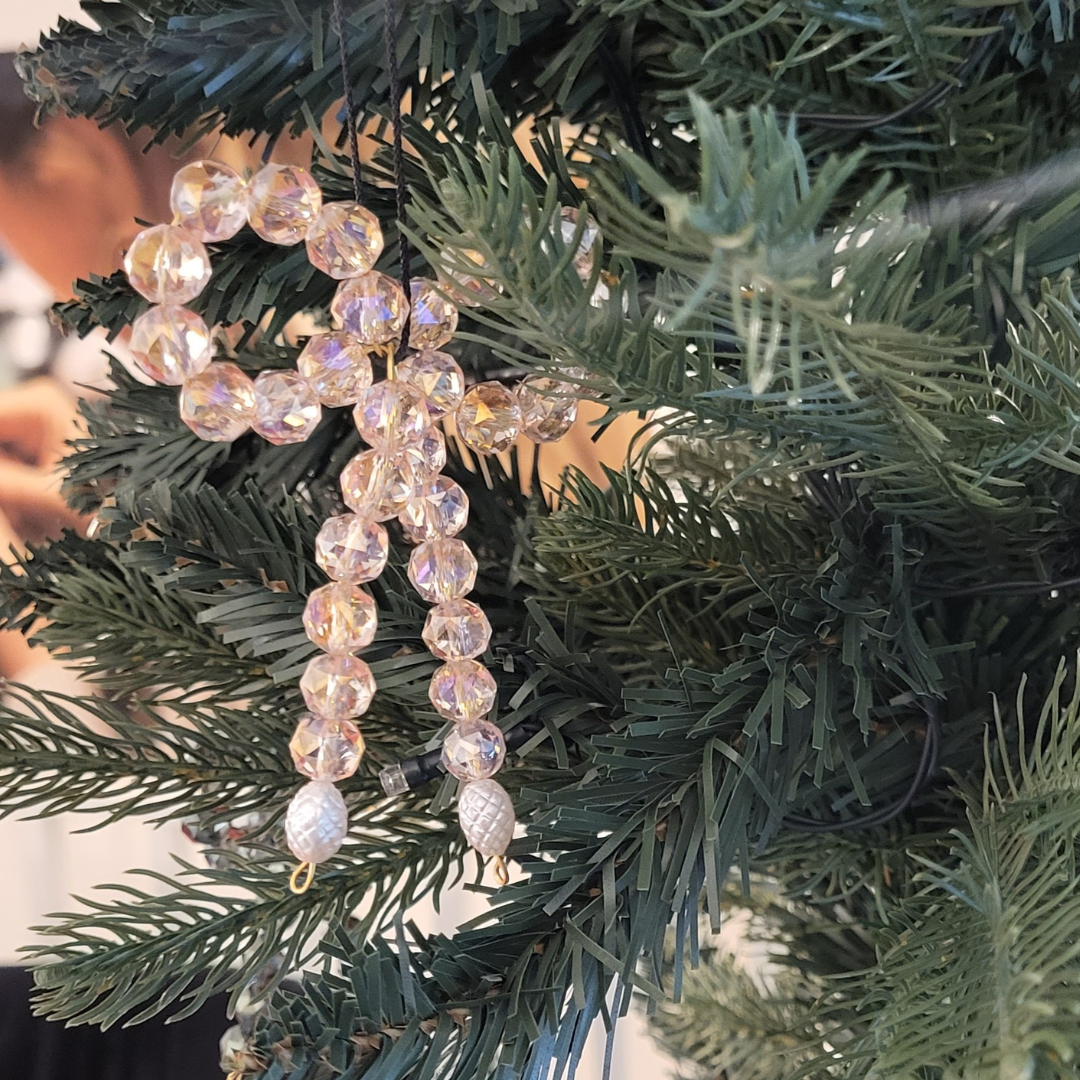 DIY perle julesløjfe