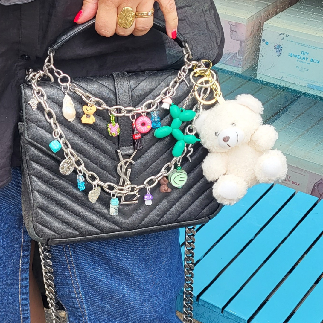 Teddy bear key ring, 12 cm