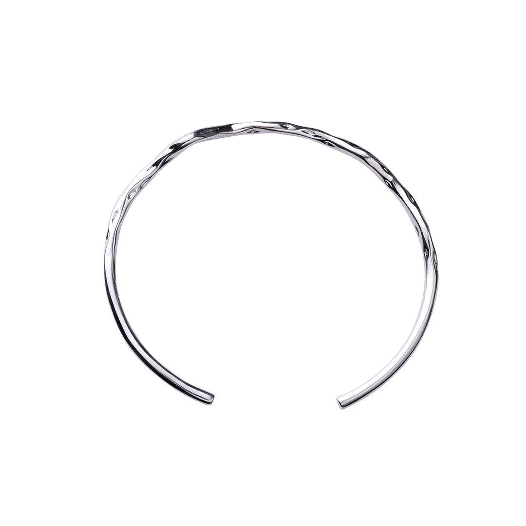 Run Way Bangle, small, onesize silver plated, Waterproof
