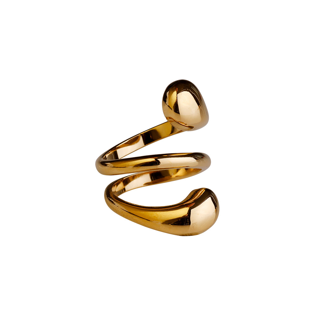 Runway Ring, guldbelagt, Vandfast