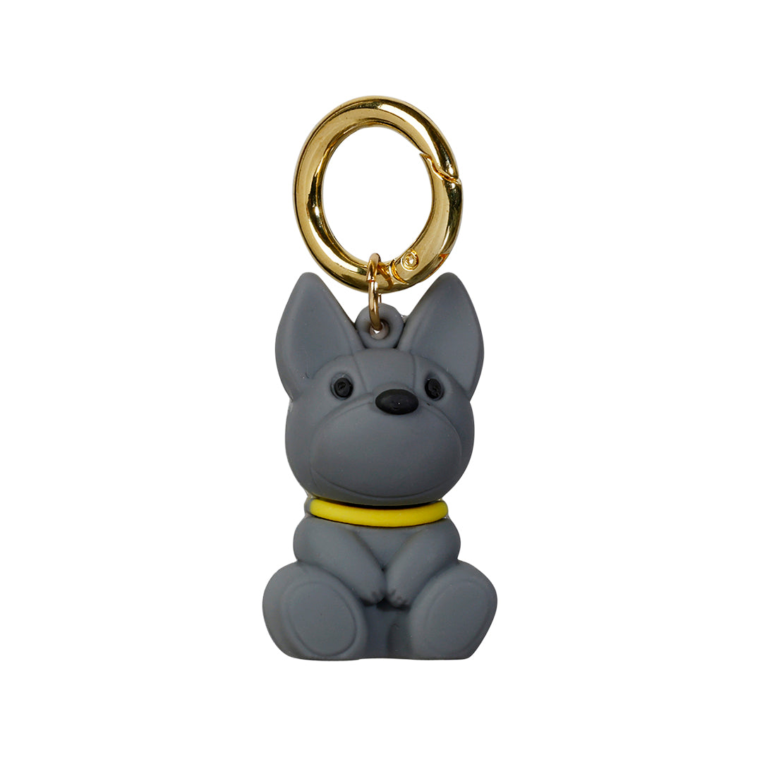 Gray dog, key ring, 6 cm