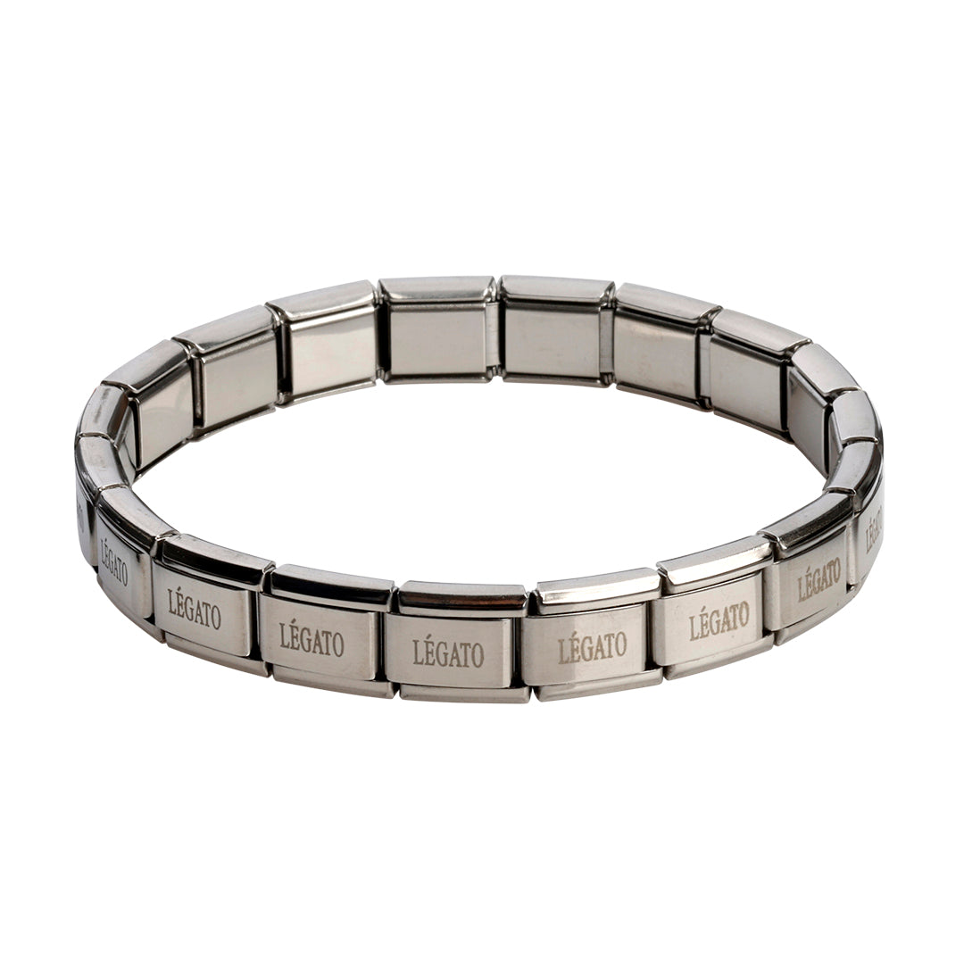 Légato bracelet, stainless steel, waterproof, 18+2 links