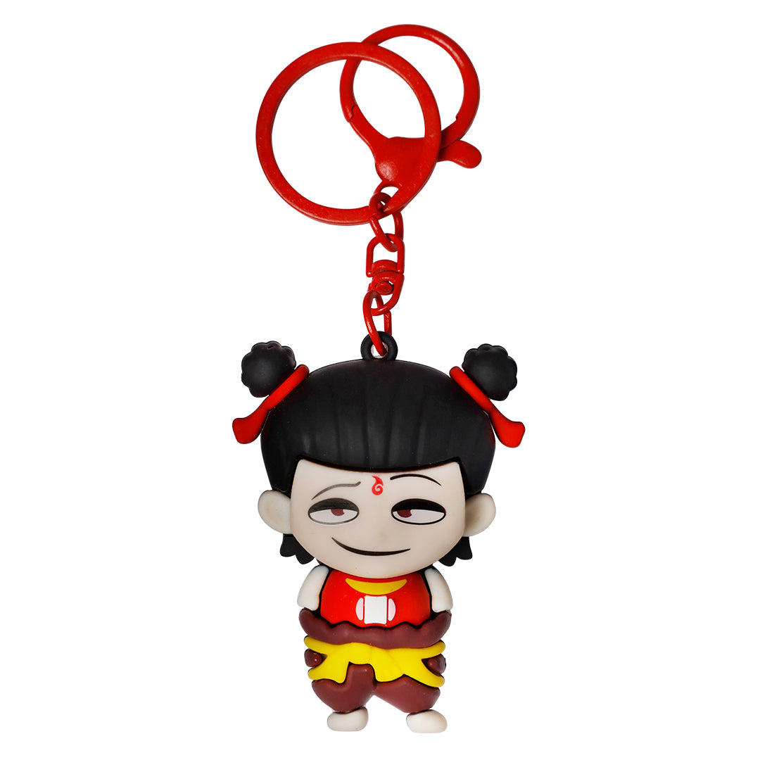 Figur med rød dragt keyhanger/nøglering