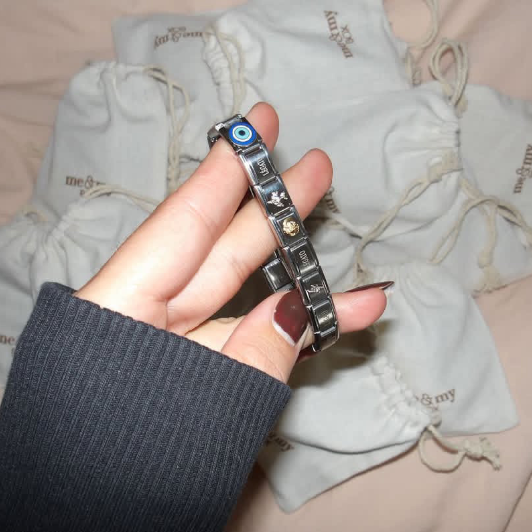 Lara's flight lead, 1 cm, stainless steel, waterproof