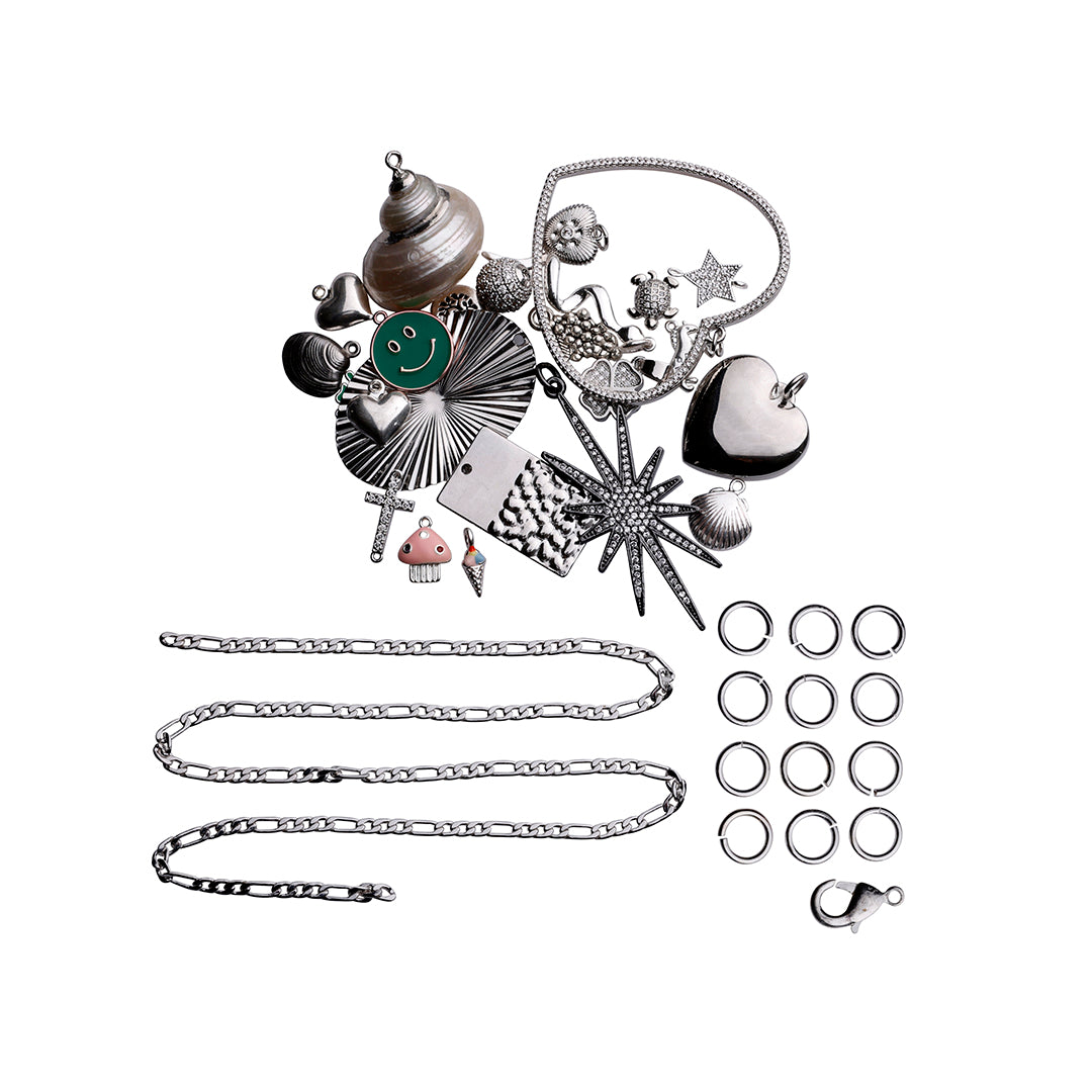 Lucky Charm Box - Jewelry pieces for one chain and 10 assorted pendants