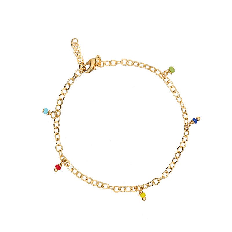 Ankerkæde – 45 cm, 18K forgyldt