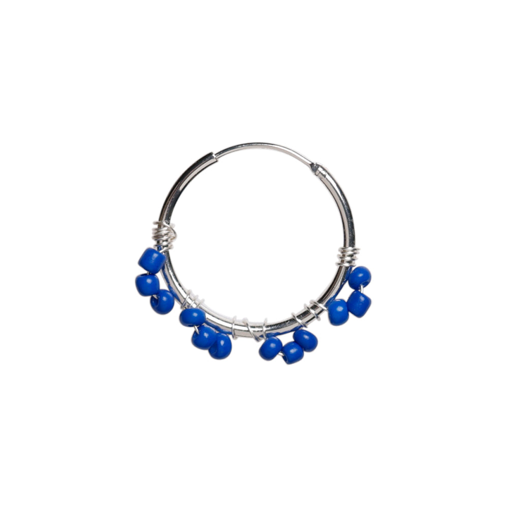 Round glass beads - blue, 10 grams, 3 mm