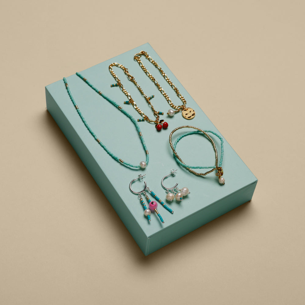 Sweet Cherry Box No. 18 - Cherries and other sweet pieces of jewelry