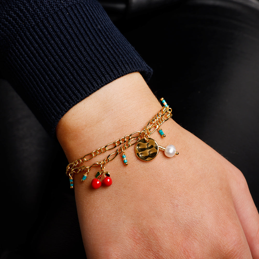 Sweet Cherry Box No. 18 - Cherries and other sweet pieces of jewelry