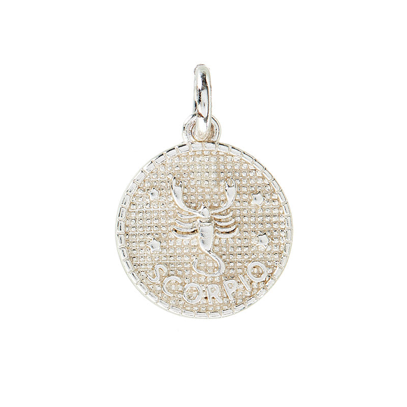 Stjernetegn vedhæng, 10 mm, 925S Sterling sølvbelagt