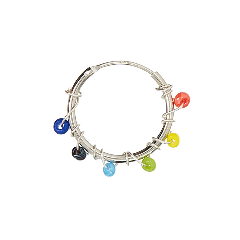 Round glass beads - pastel colors, 10 grams, 3 mm