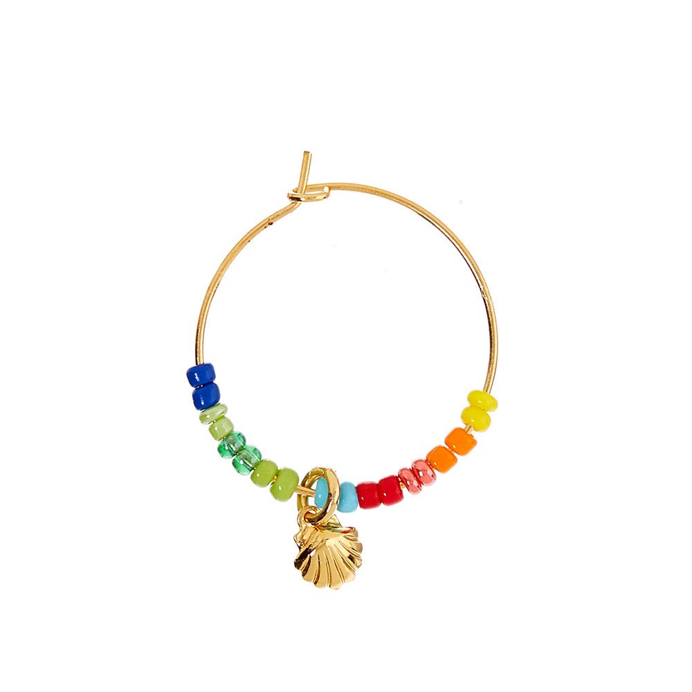 Round glass beads - pastel colors, 10 grams, 3 mm