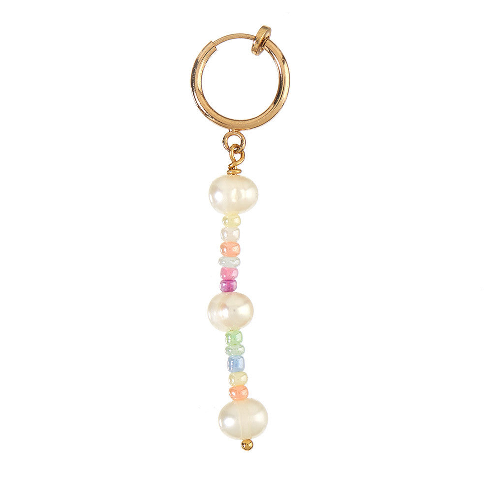 Round glass beads - pastel colors, 10 grams, 3 mm