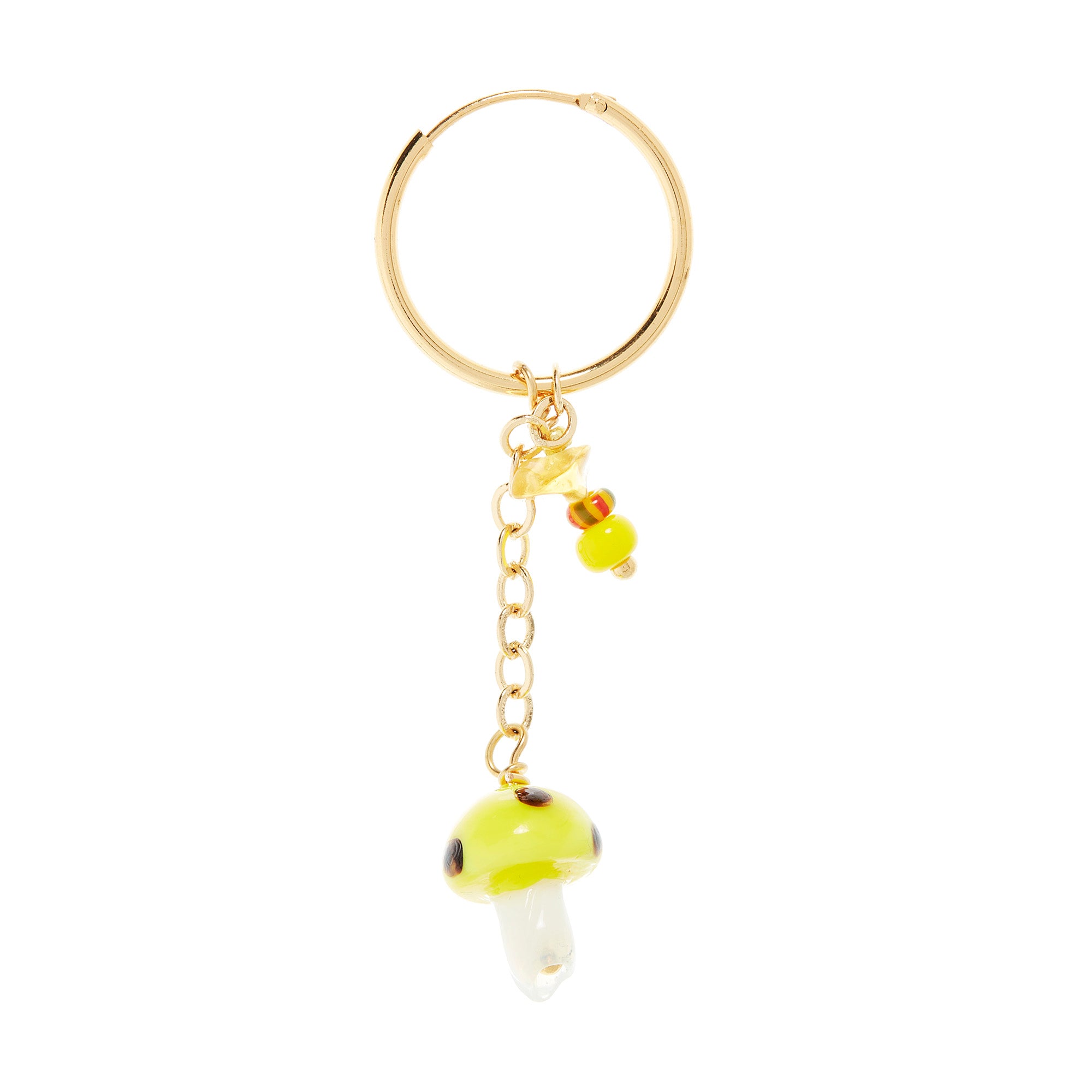 Striped round glass beads - mix, 10 grams, 4 mm