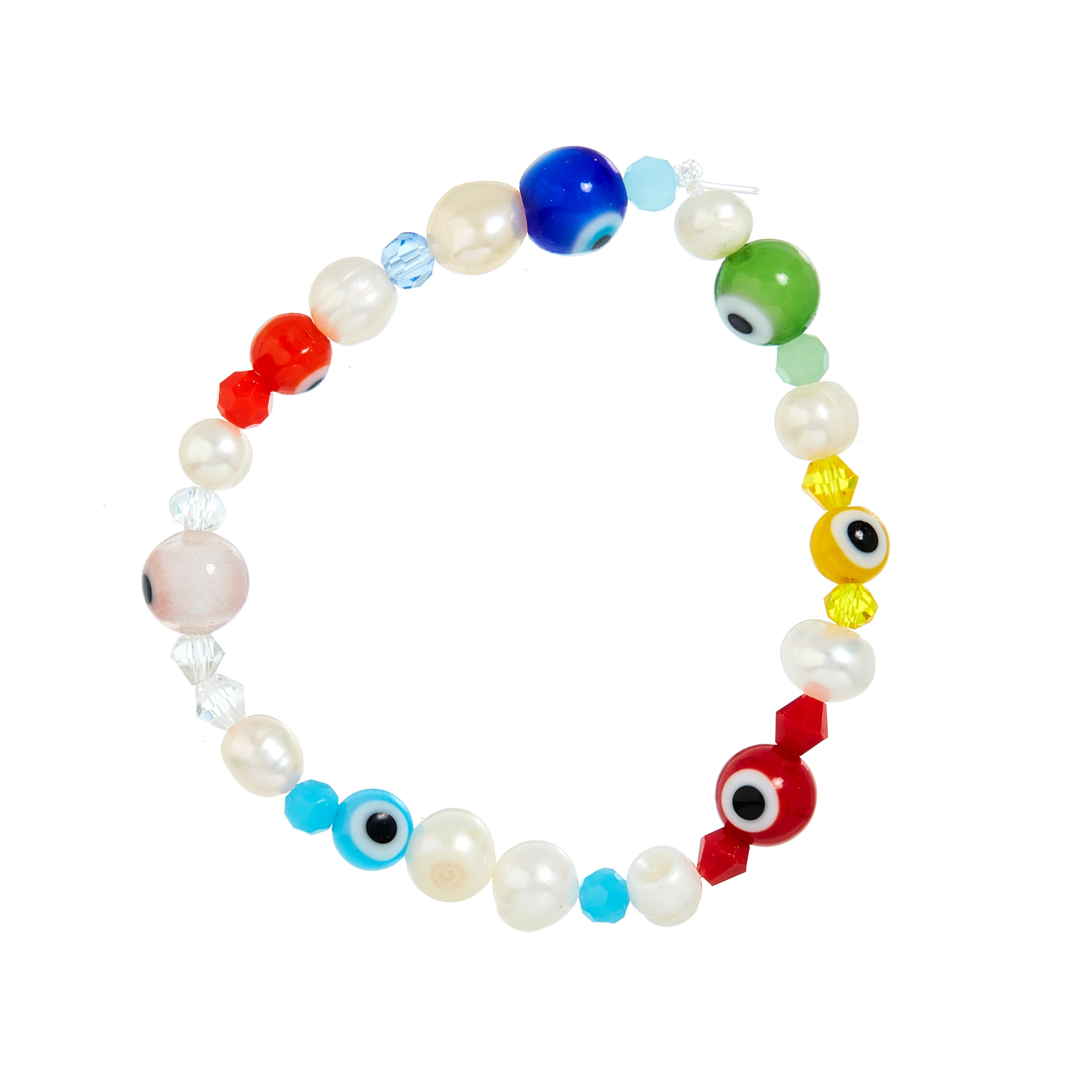 Handmade glass eyes, 10 pcs, mix, 4-10 mm