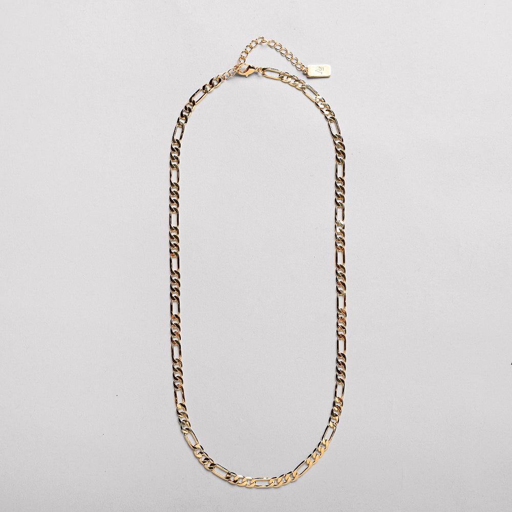 AC - Figaro chain, 18K gold plated, 40 + 5CM