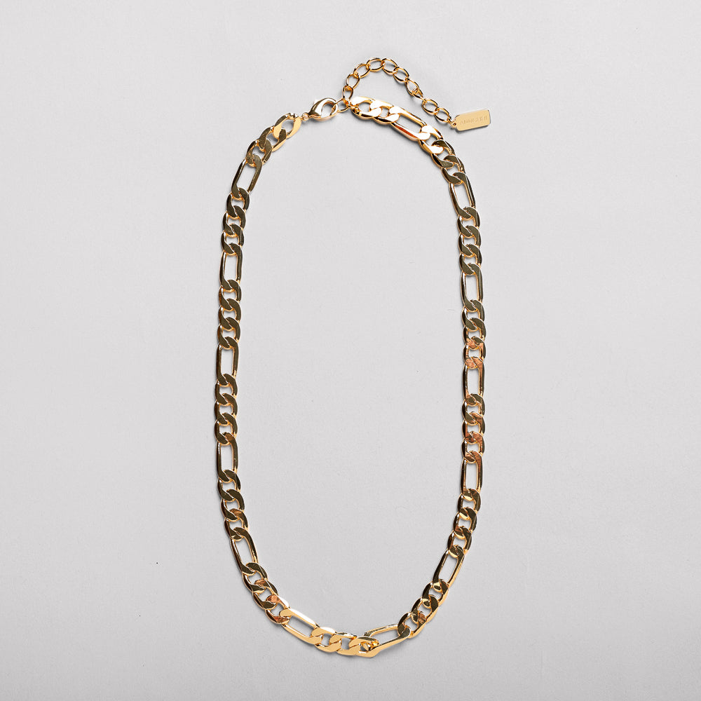 AC - Figaro chain, 18K gold plated, 40 + 5CM