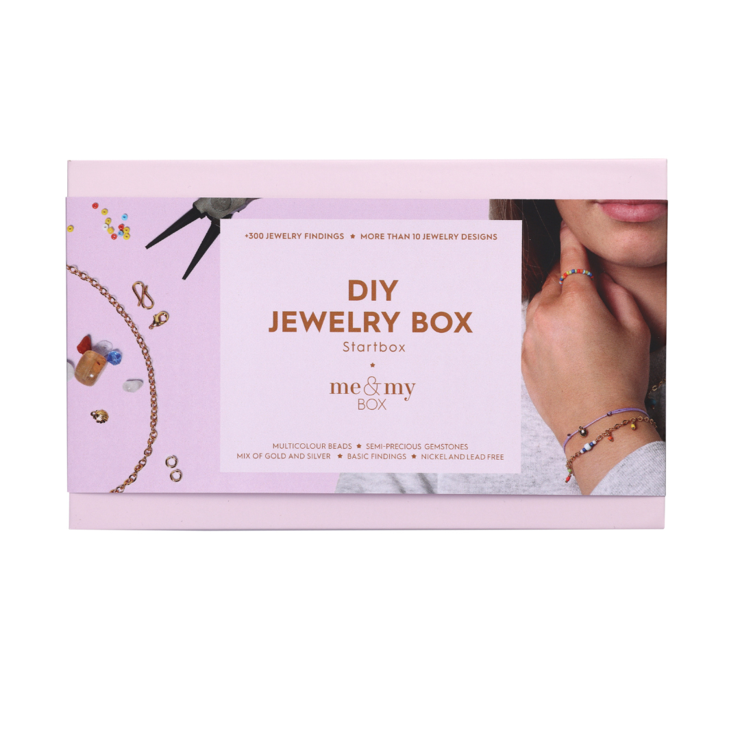 Startbox Box Nr. 1 - Klassiske basis smykkedele og multifarvede perler