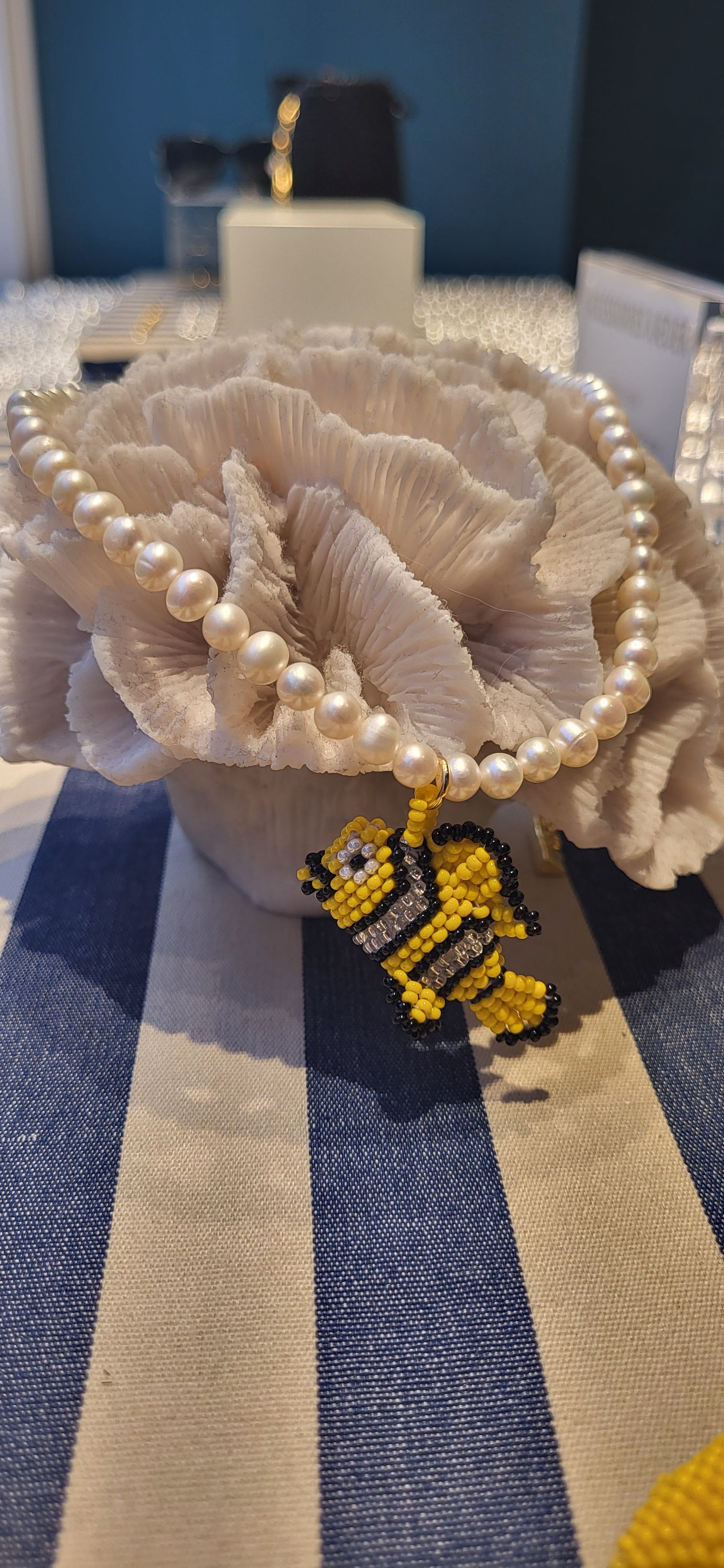 Yellow Fish Necklace - 45 cm