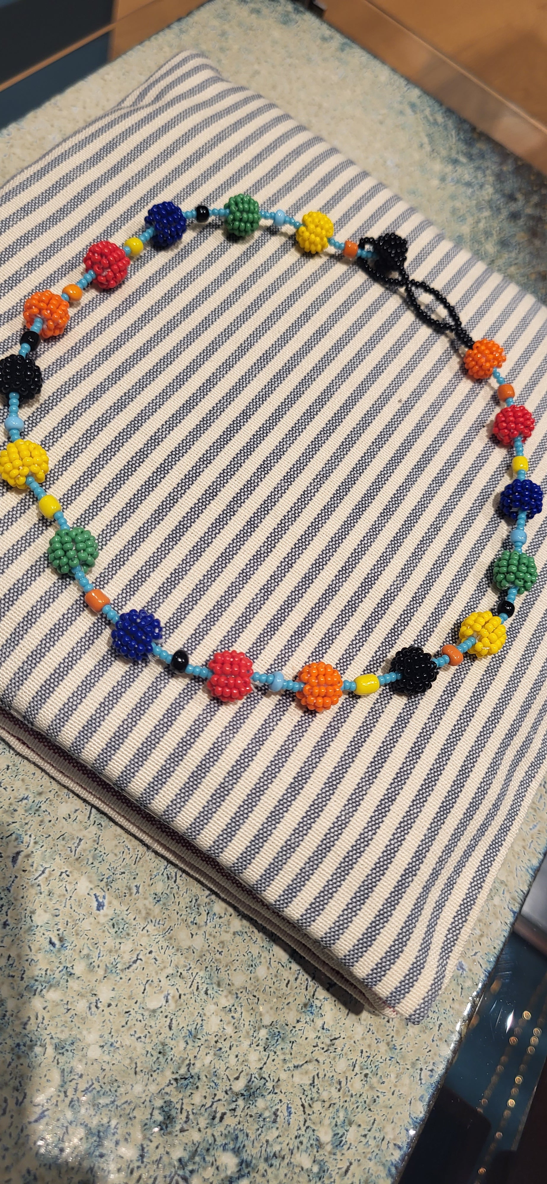African Beaded Necklace Mini - 45 cm
