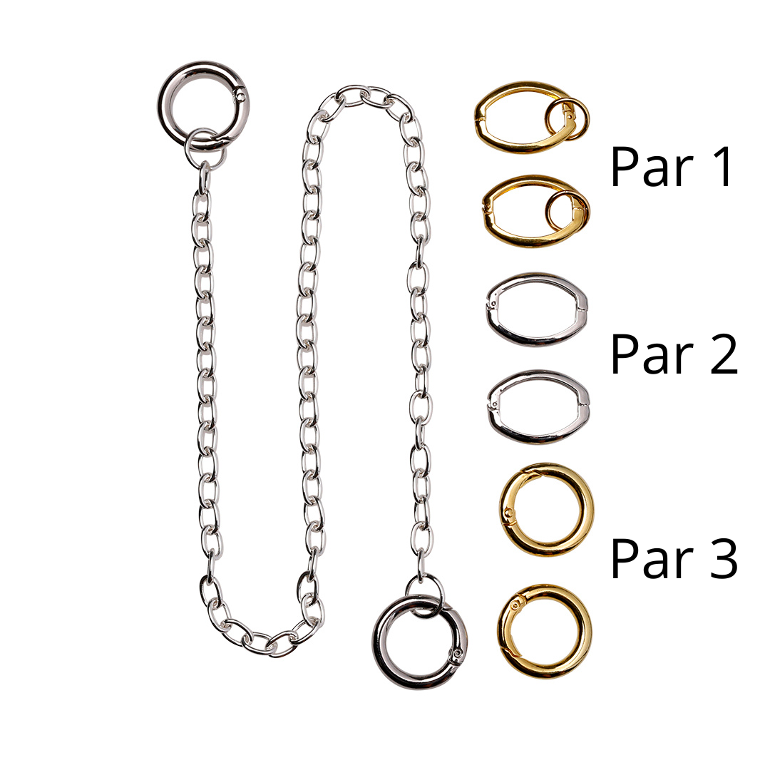 Rings / Clasps for chains and keyhangers and bagcharms