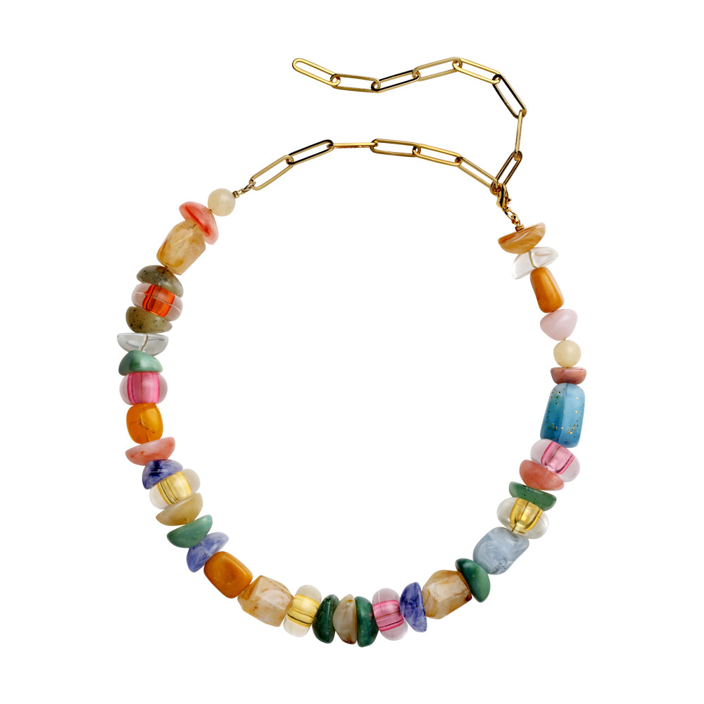 Multicolour Snack Necklace - jewelry parts for 1 necklace