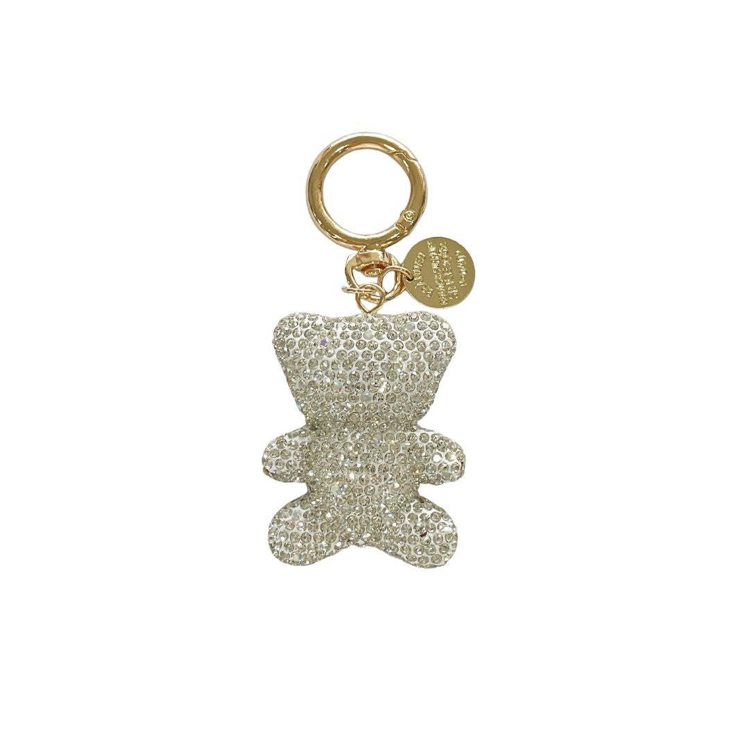 Teddy Bear with Clear CZ, Keyhanger, 10CM