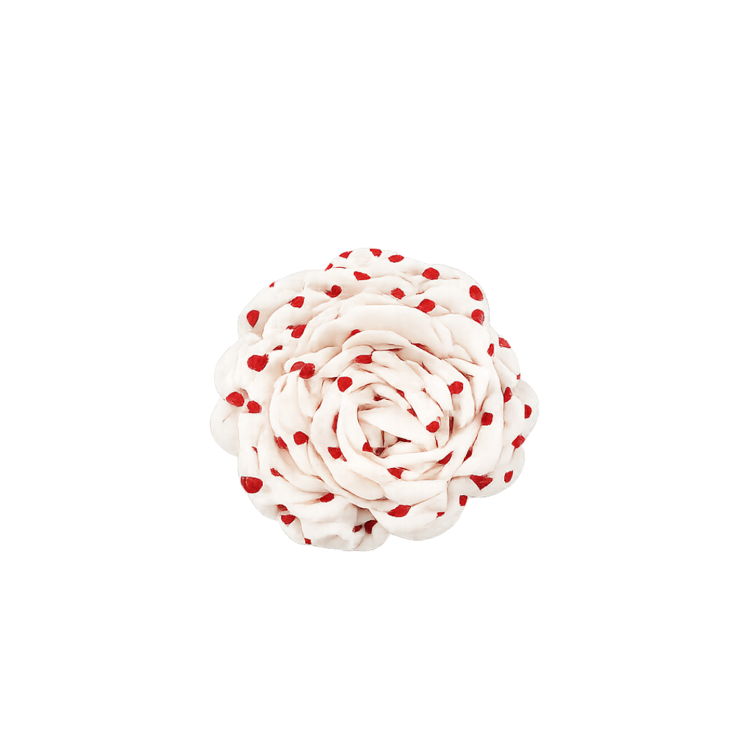 Blomst med hjerter, broche