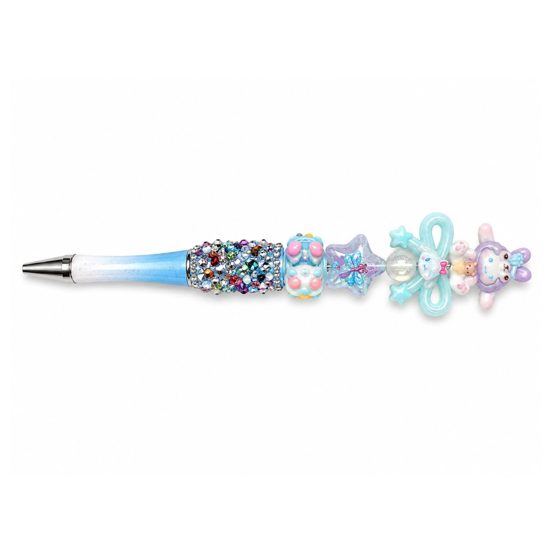 Kawaii ballpoint pen, blue, 1 pc