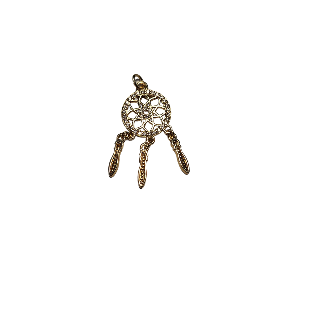 Pendant - Dreamcatcher, 30 MM, 18K FG