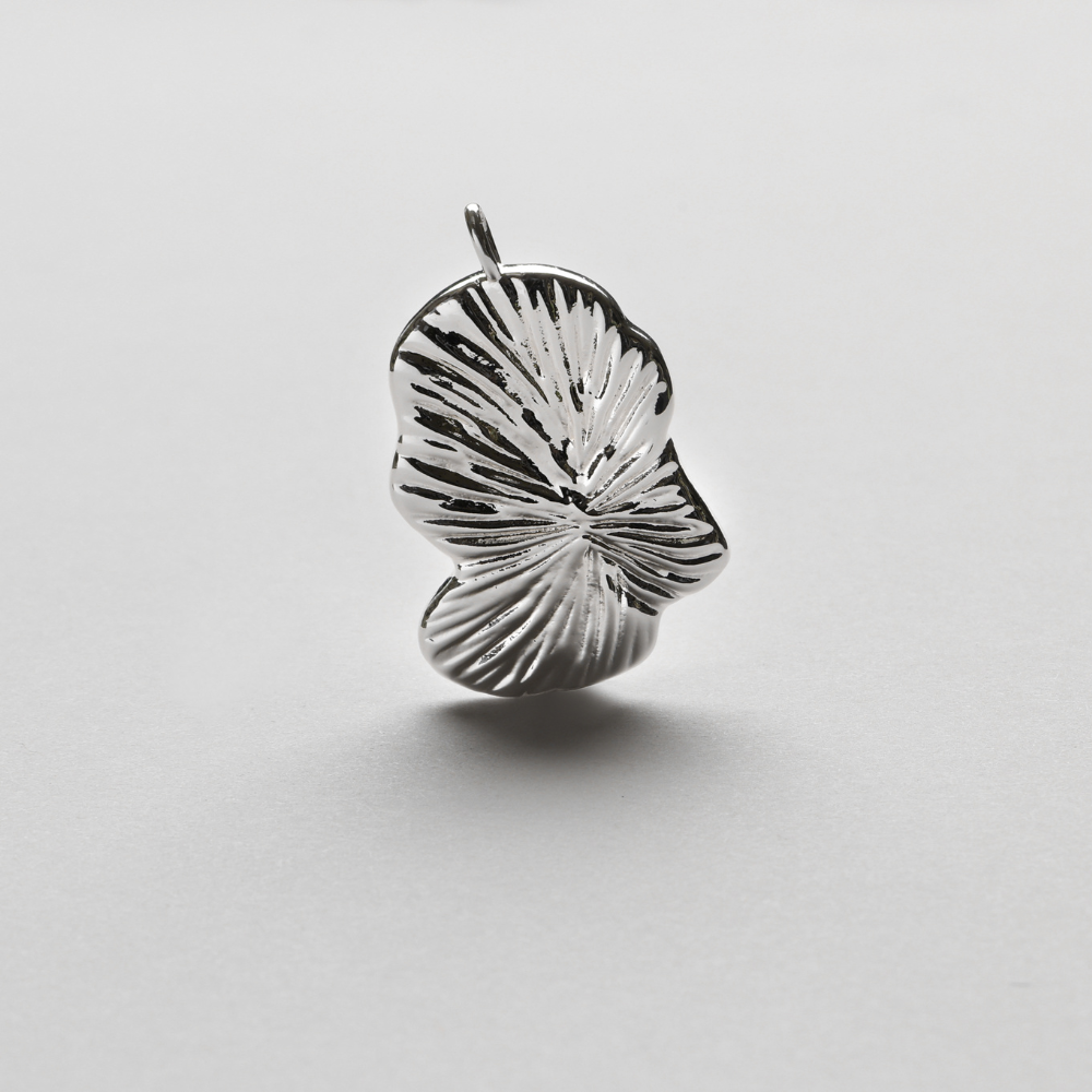 Fingerprint Pendant, 925S Sterling silver plated