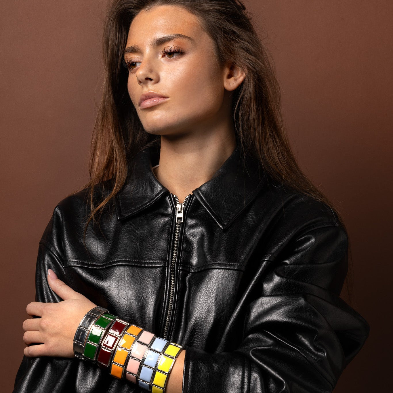 Farvede oversize Légato led, vælg farve, 2 cm (large), rustfrit stål, vandfast