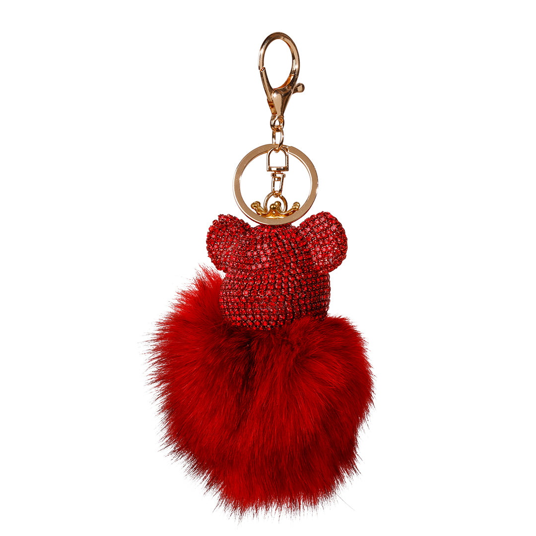 Red Bear Brick Teddybear Keyhanger