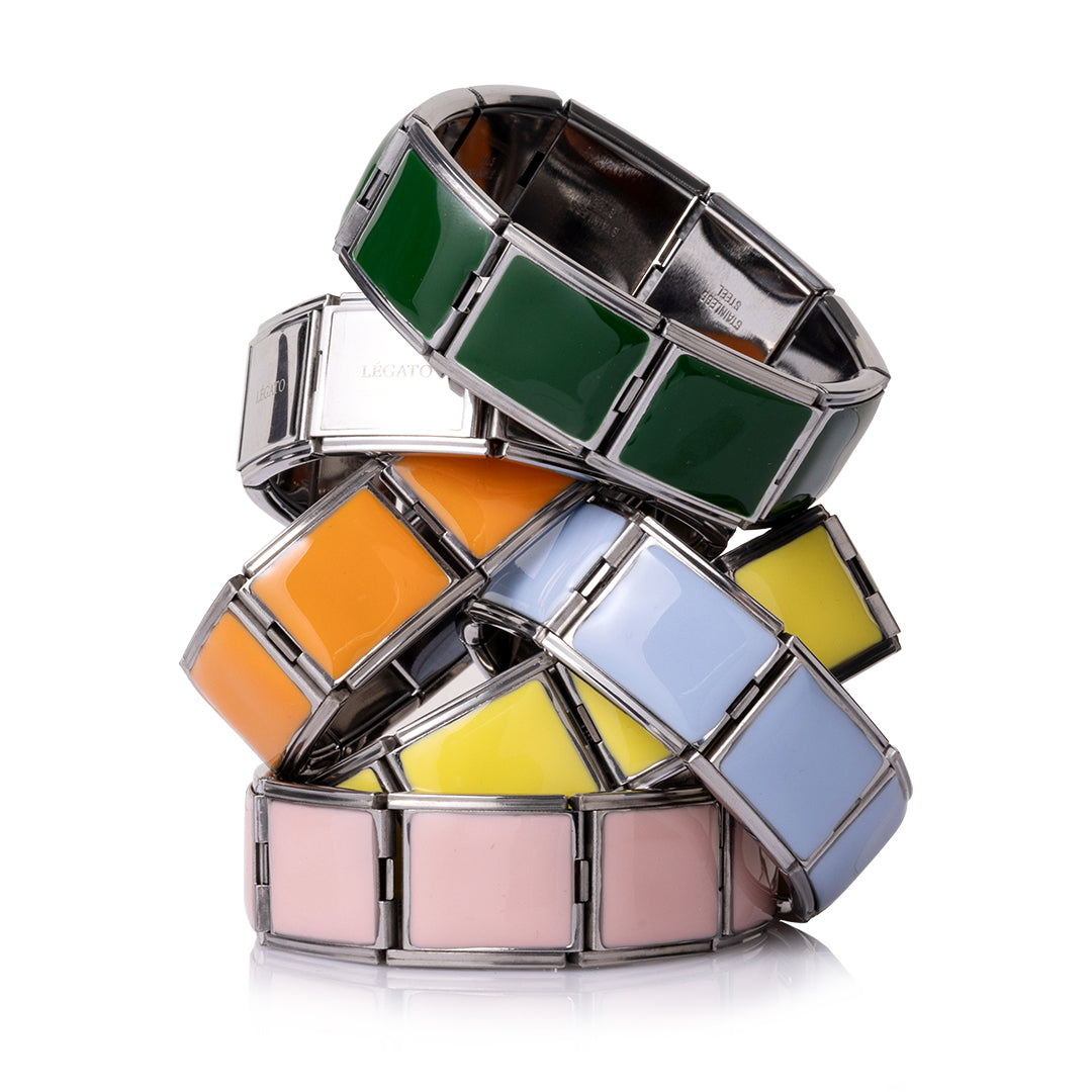 Farvede oversize Légato led, vælg farve, 2 cm (large), rustfrit stål, vandfast