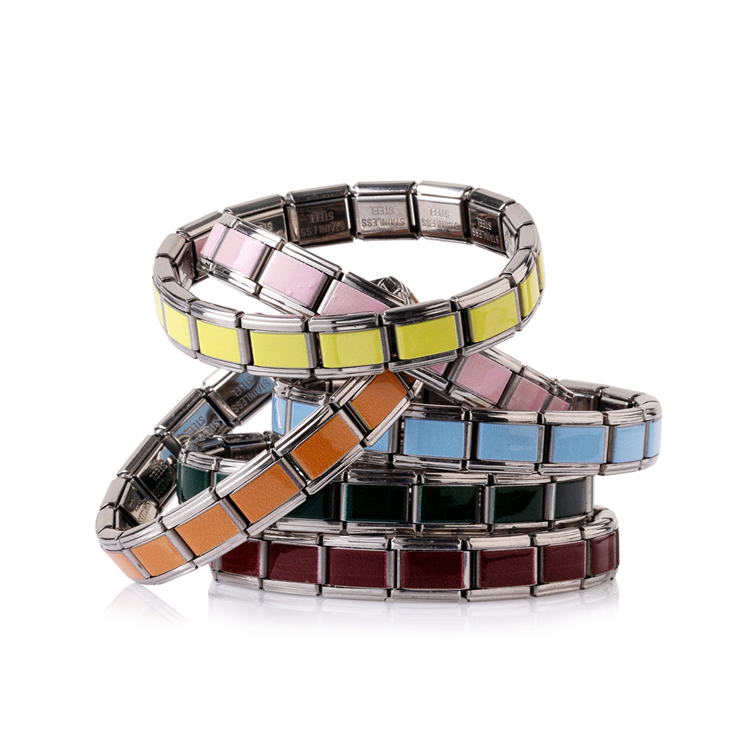 Farvede Légato led, vælg farve, 1 cm (small), rustfrit stål, vandfast