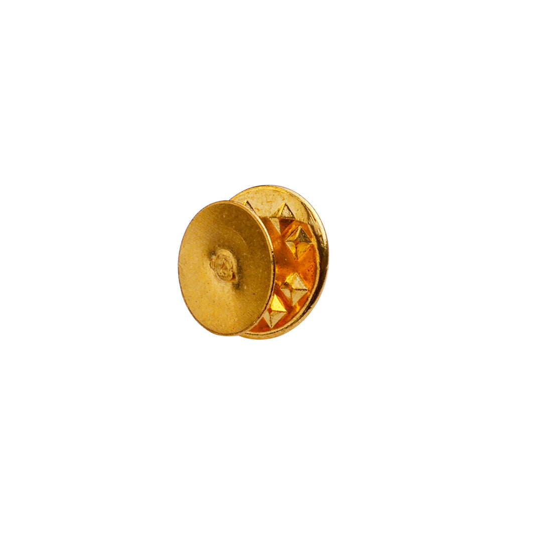 Brooch pin with flat back, Gold-colored, Ø10MM