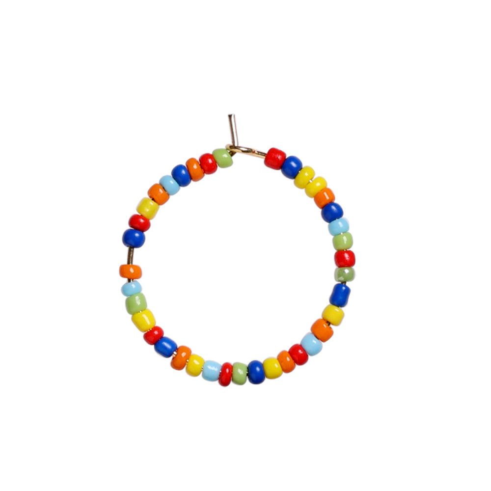 Round glass beads - orange, 10 grams, 3 mm