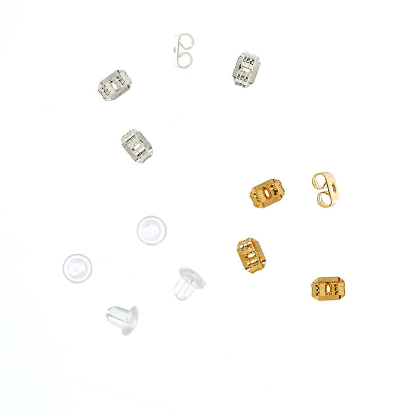 Mix of locks - 12pcs, 18K Gold Plated & 925S Sterling Silver Plated 