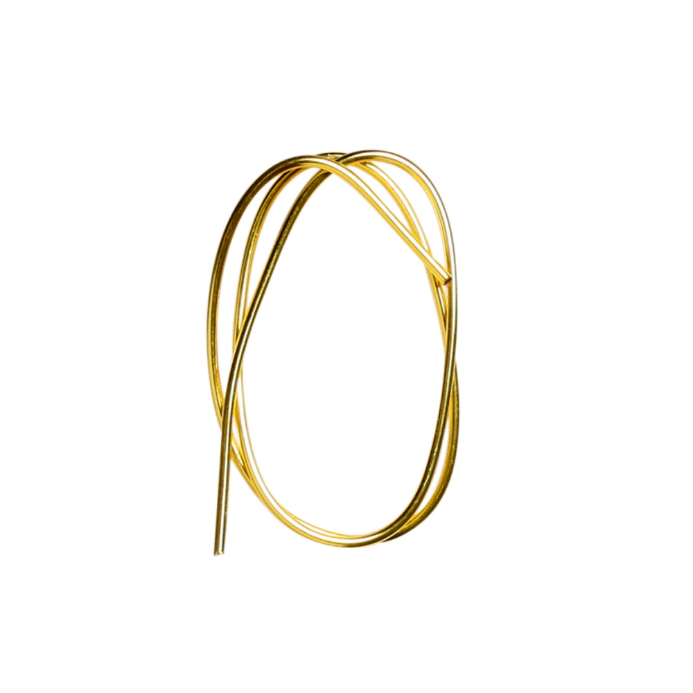 Jewelry wire - 40 cm, 1.2 mm, 18K gold-plated 