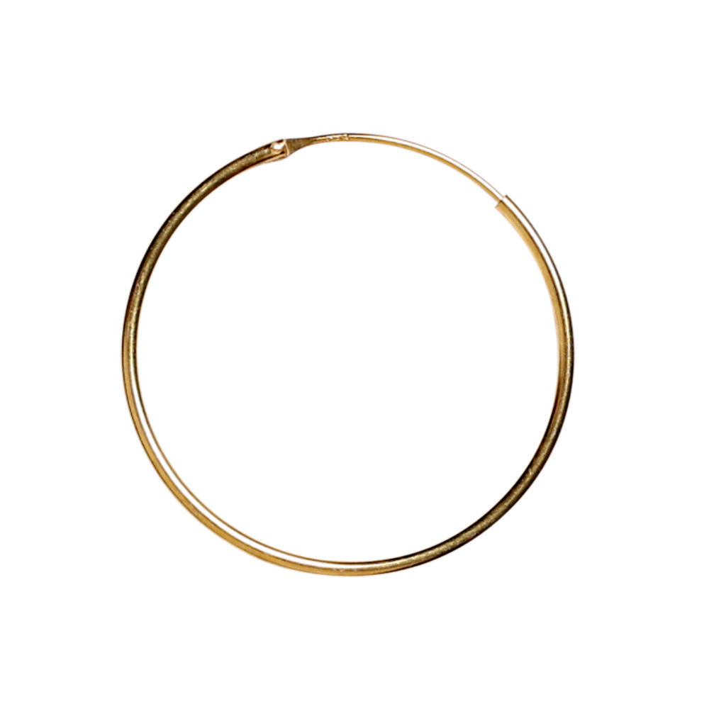 Click Hoops - 30 mm, 18K gold plated, 1 pair