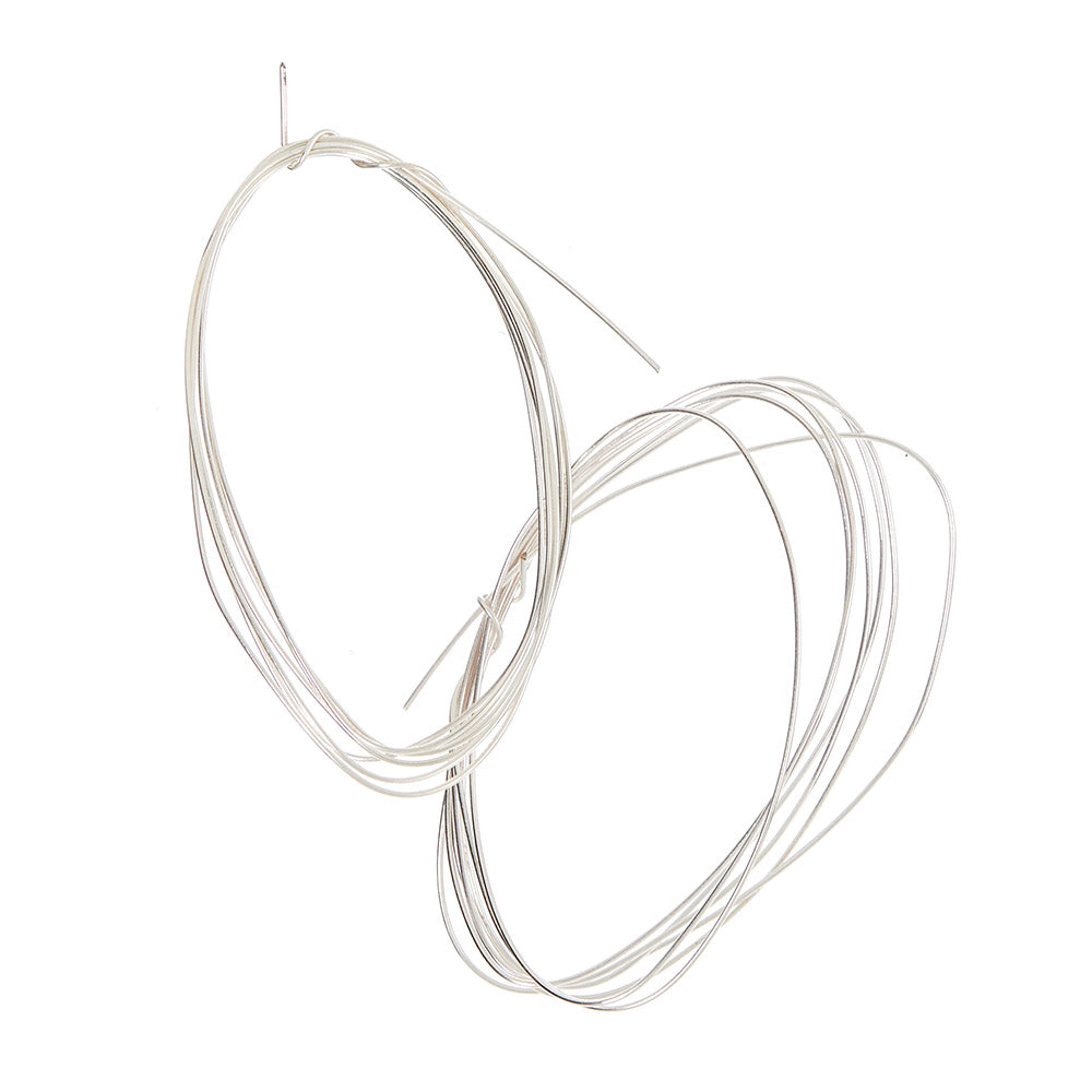 Jewelry wire - 1 meter, 0.3 mm, 925S Sterling silver plated