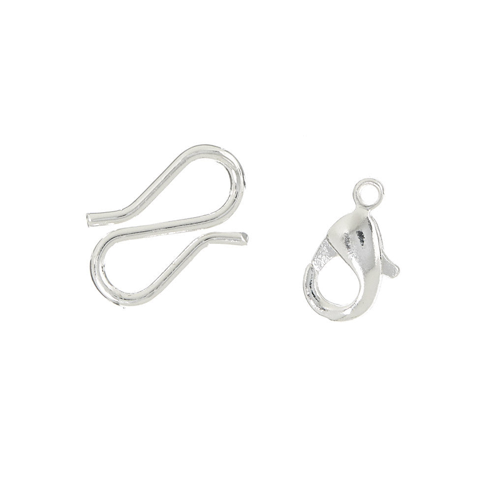 Locks - 2 pcs, 925S Sterling silver plated