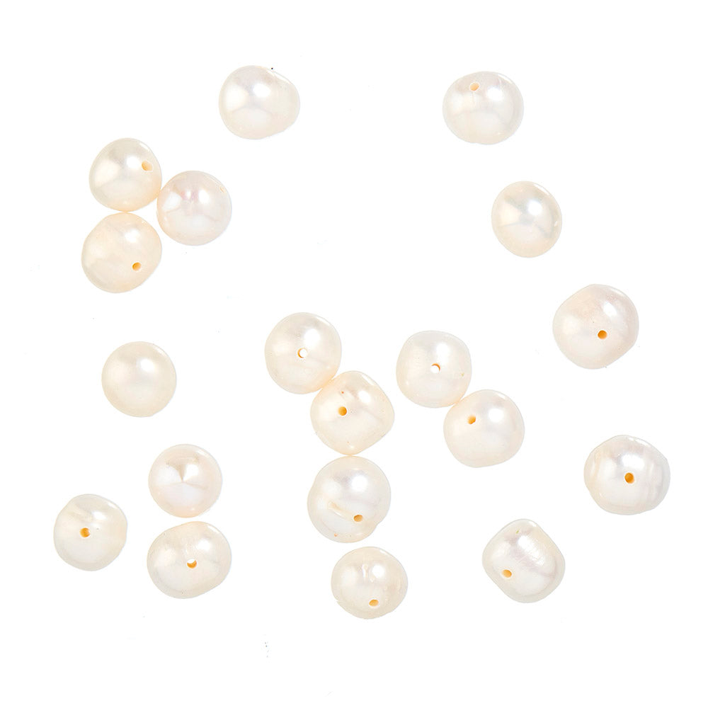 Freshwater pearls - 20 pcs, 10 mm